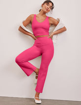 pink cropped pant